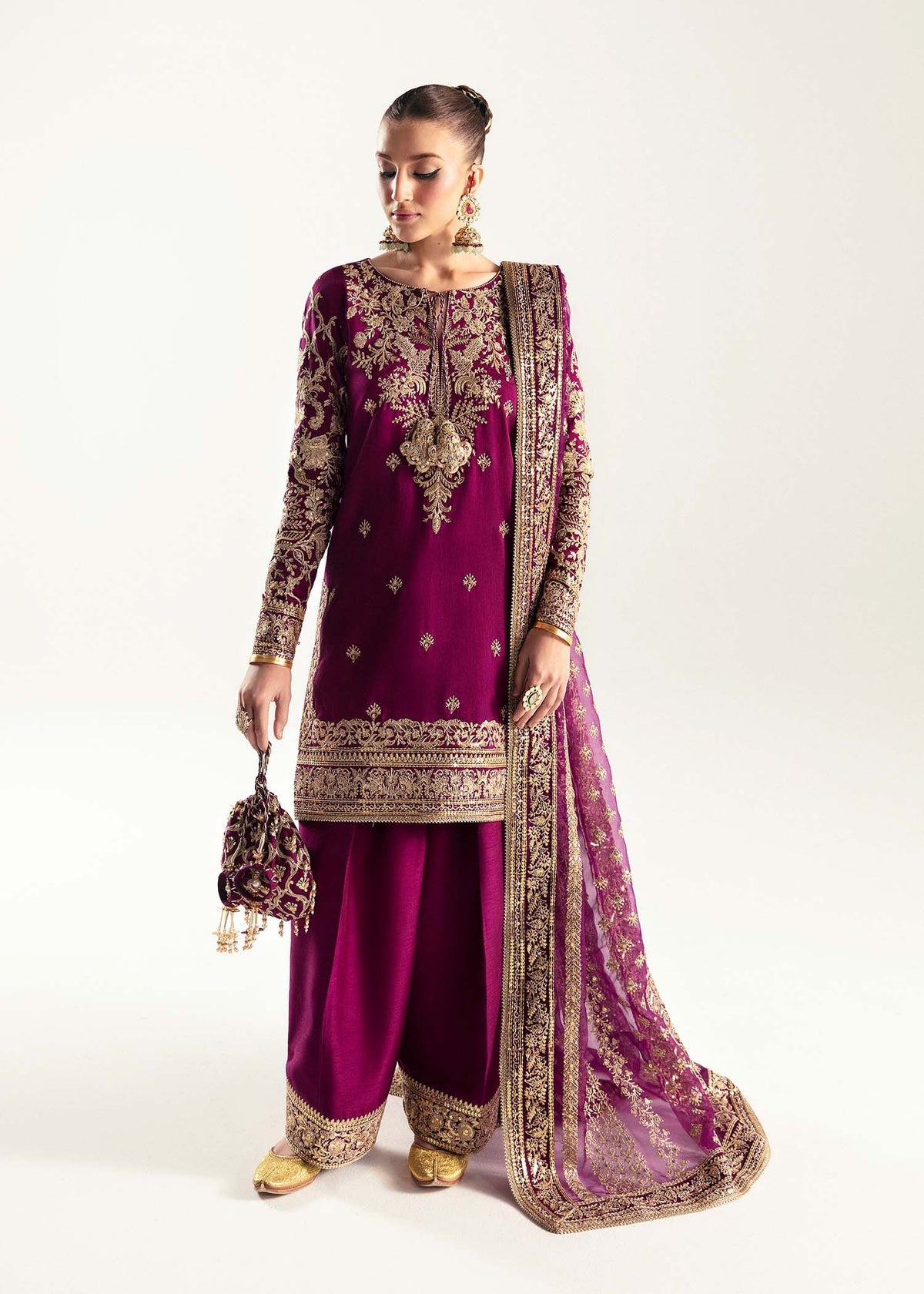 Kanwal Malik | 3 piece Unstitched Raw Silk | Mirha III Hania