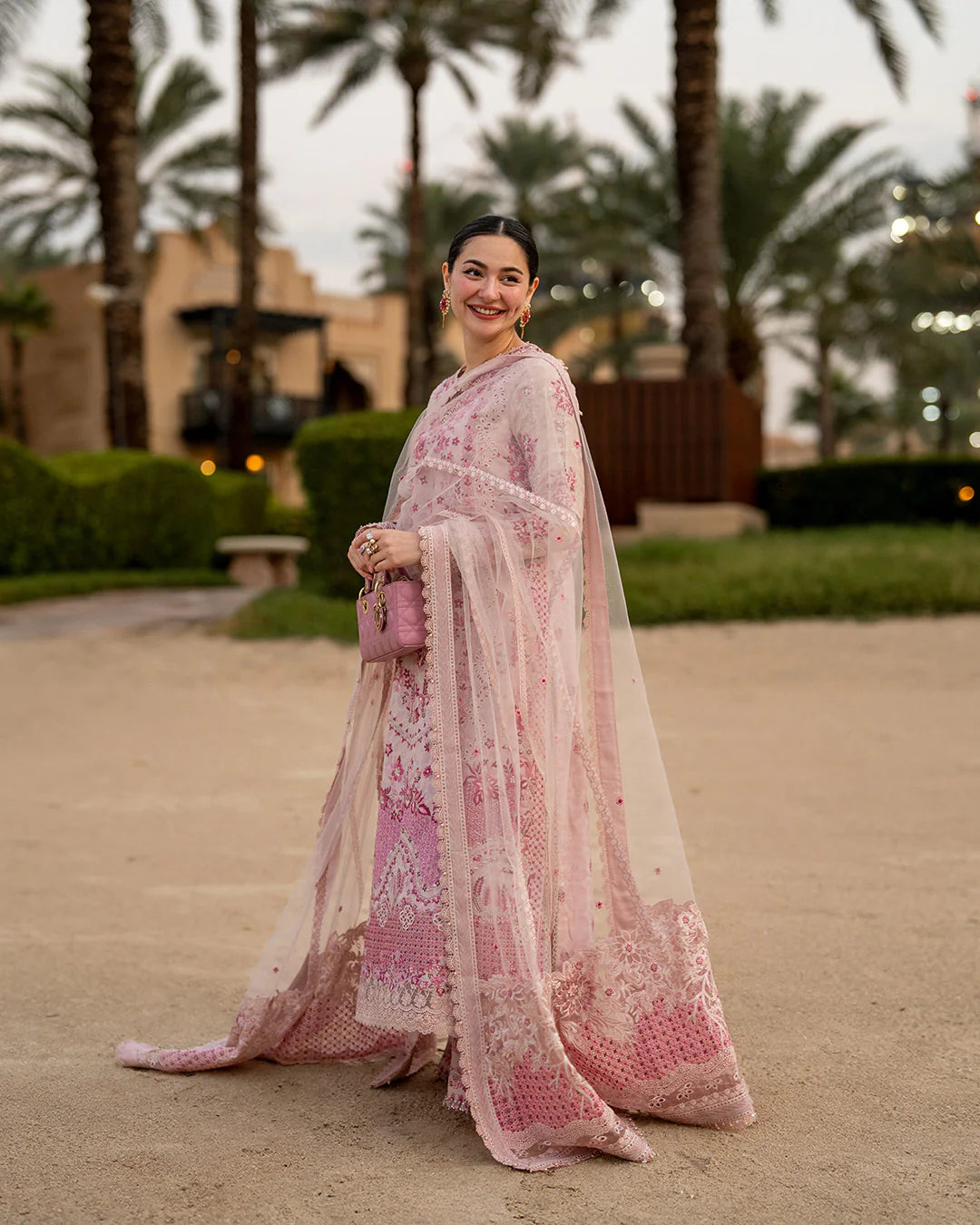 Faiza Saqlain | 3 Piece Unstitched Embroidered Lawn | Lamija
