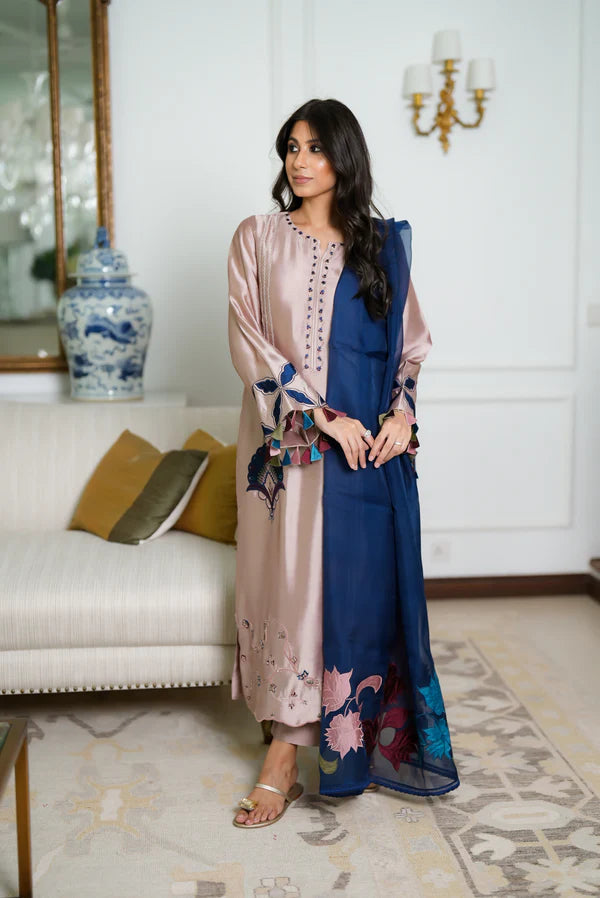 Faiza Rehman | 3 Piece Unstitched Embroidered Tissue Silk | Eiren