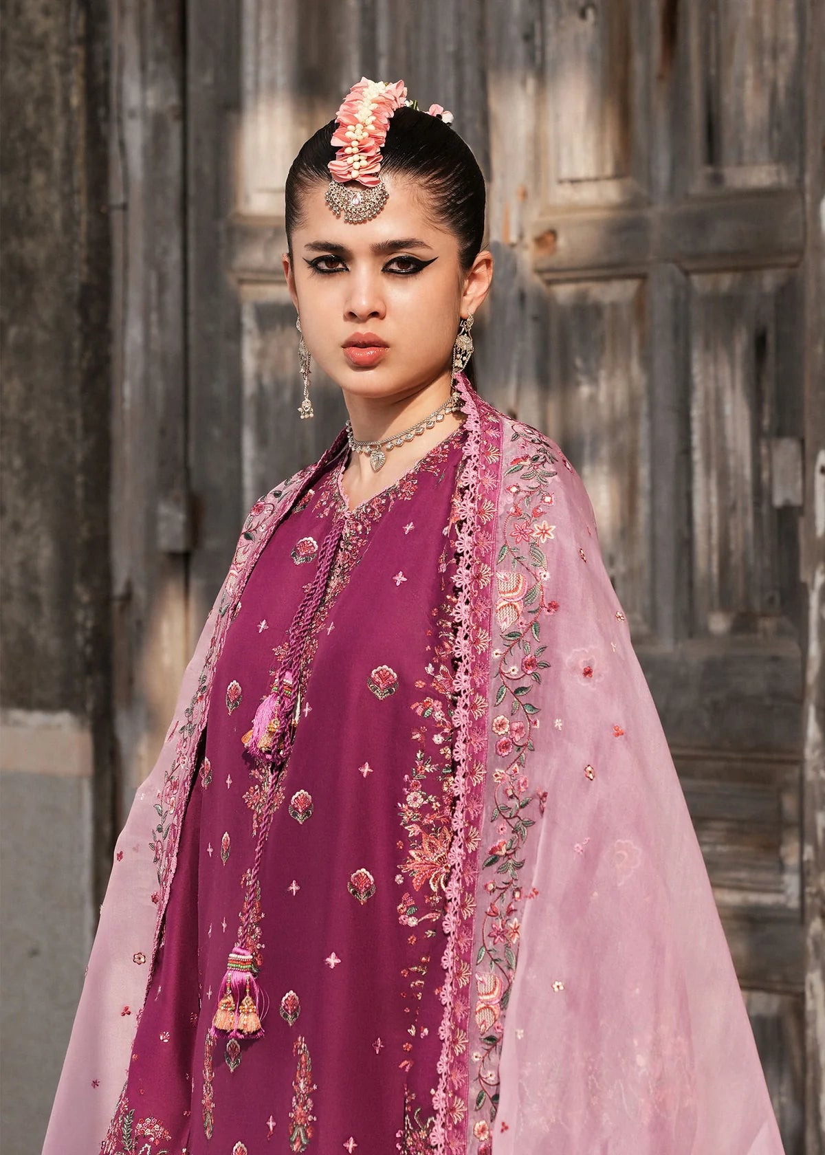 Hussain Rehar | 3 Piece Unstitched Embroidered Lawn | Gulposh