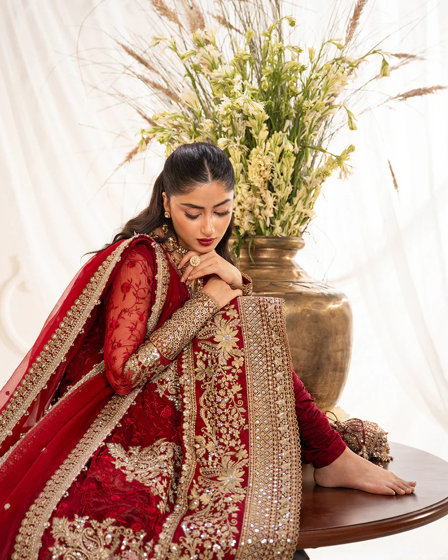 Faiza Saqlain | 3 Piece Unstitched Embroidered Chiffon | Gul
