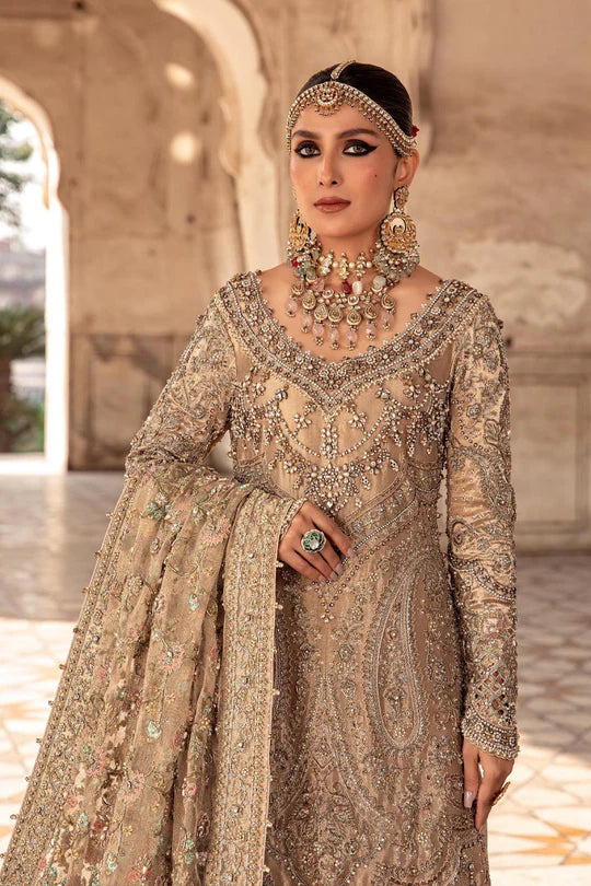 Maria B. | 3 Piece Unstitched Embroidered Sharara | Liliana EX-145
