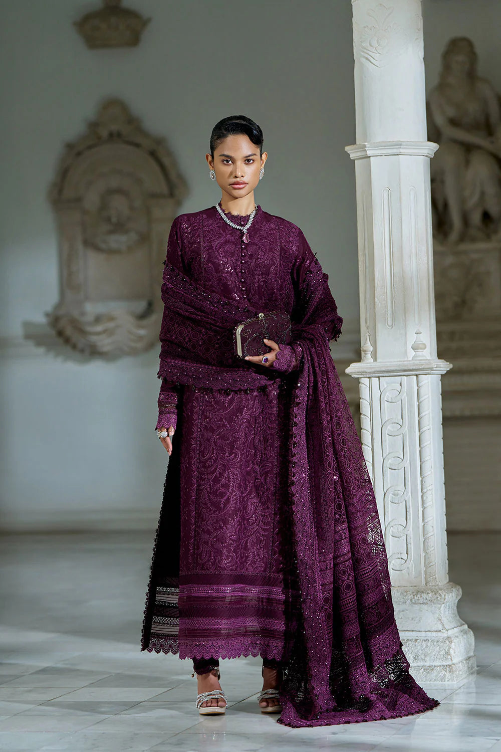 Sobia Nazir | 3 Piece Unstitched Embroidered Lawn | Design 3B