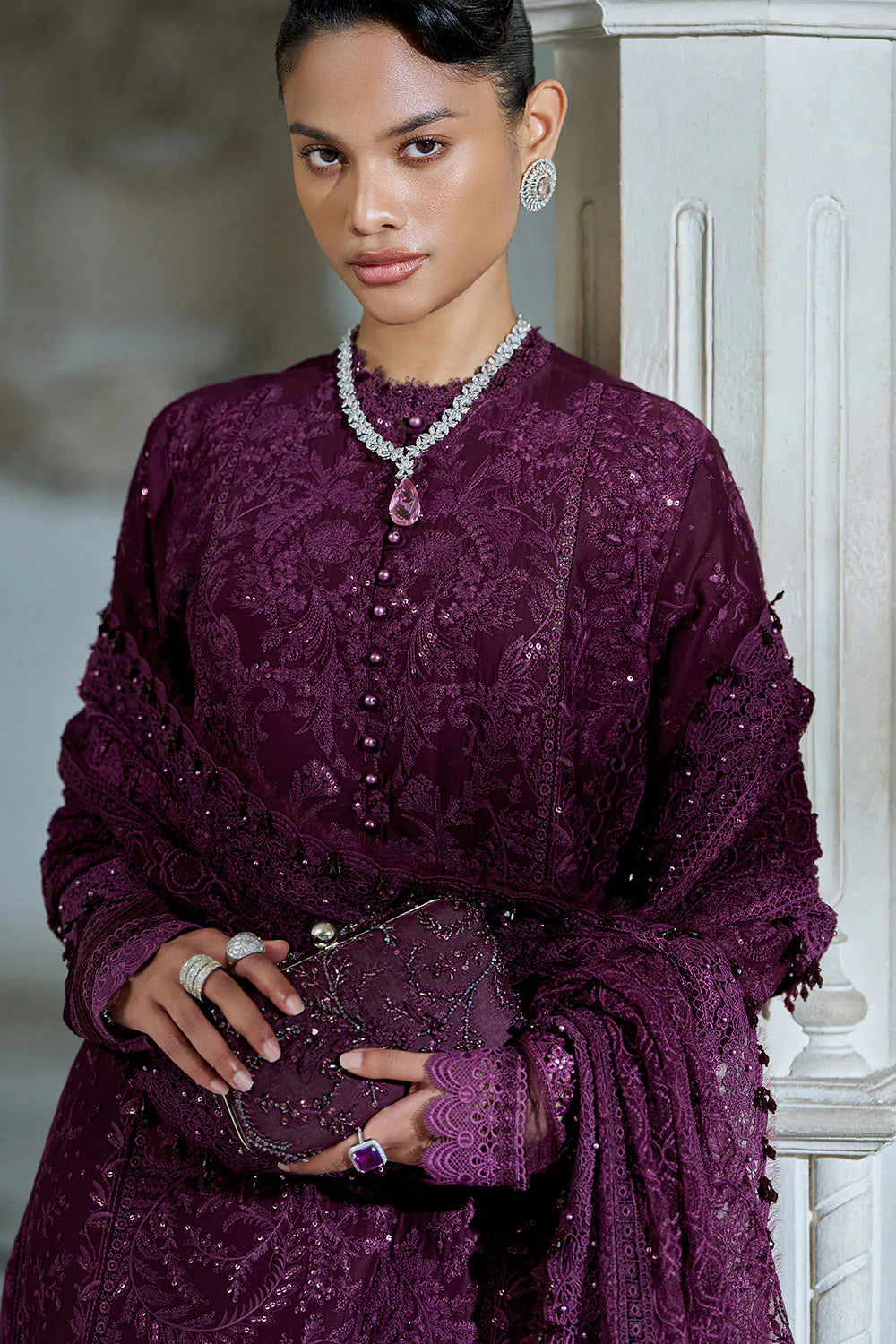 Sobia Nazir | 3 Piece Unstitched Embroidered Lawn | Design 3B