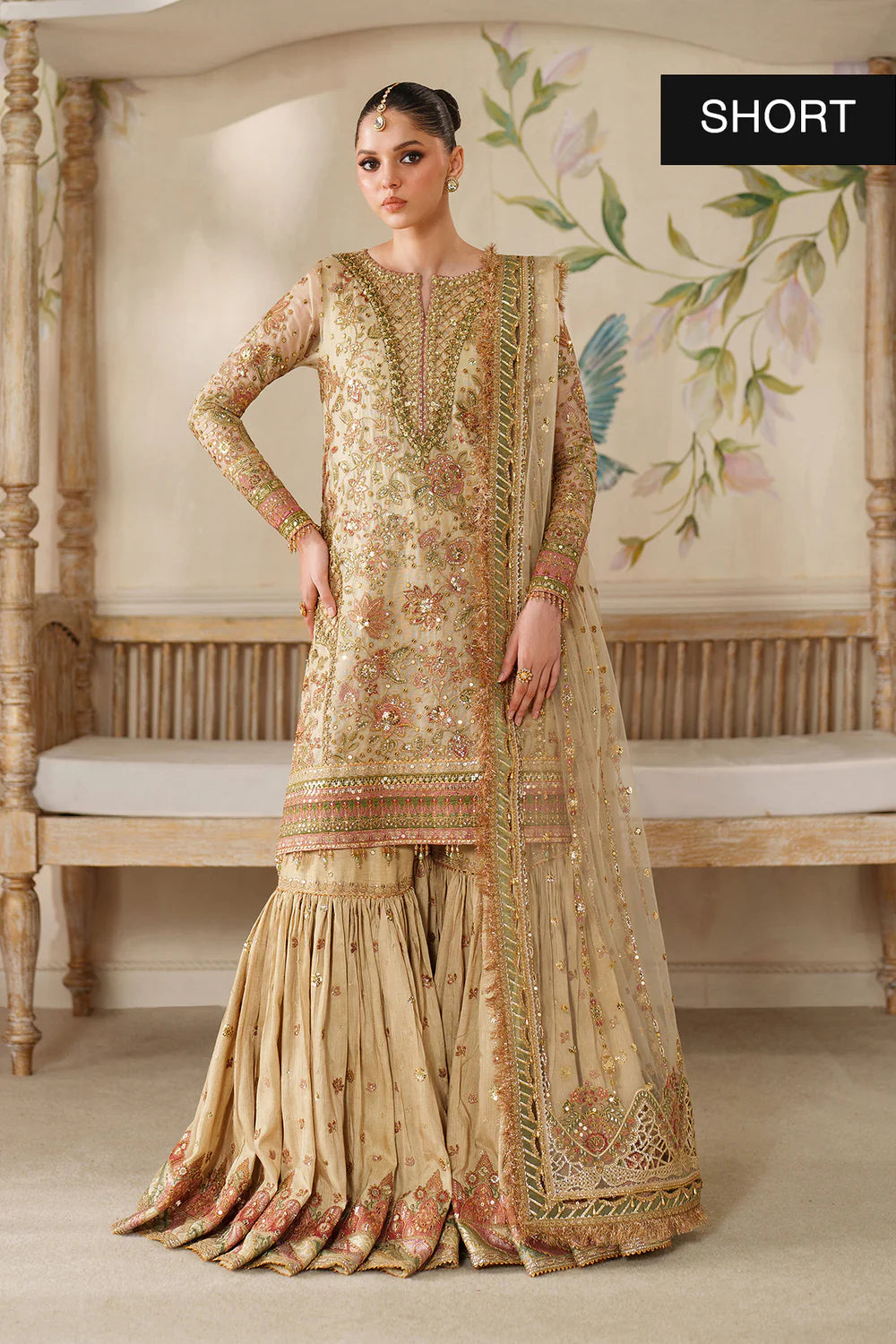 Baroque | 3 Piece Unstitched Embroidered Net | CH14-02