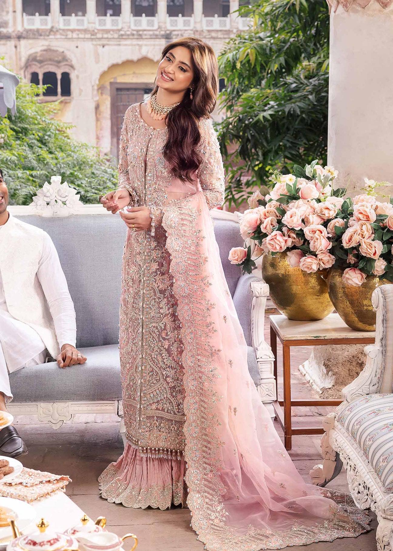 Kanwal Malik | 3 Piece Unstitched Embroidered Organza | Lina
