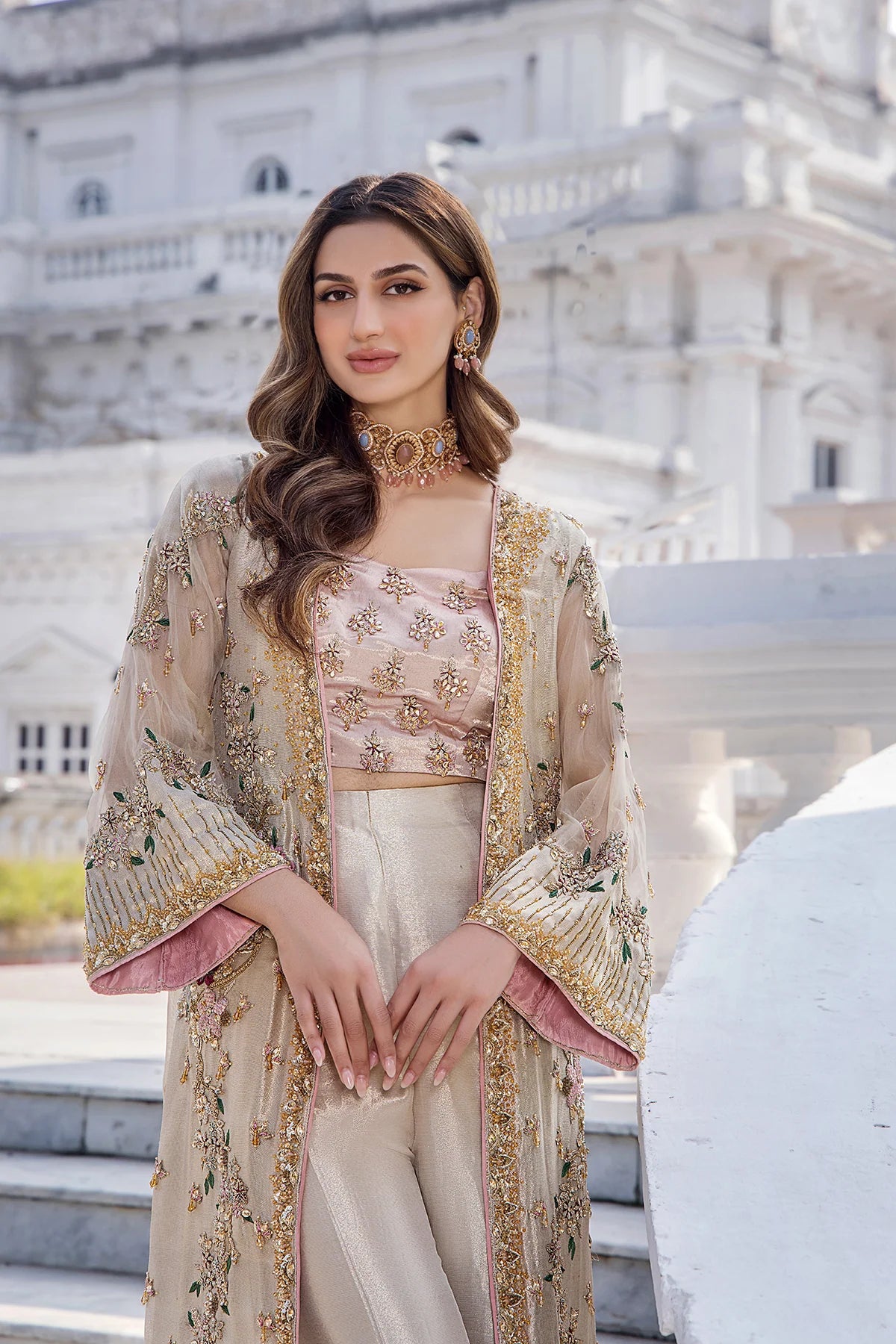 Shazia Kiani | 3 Piece Unstitched Embroidered Silk | Shano