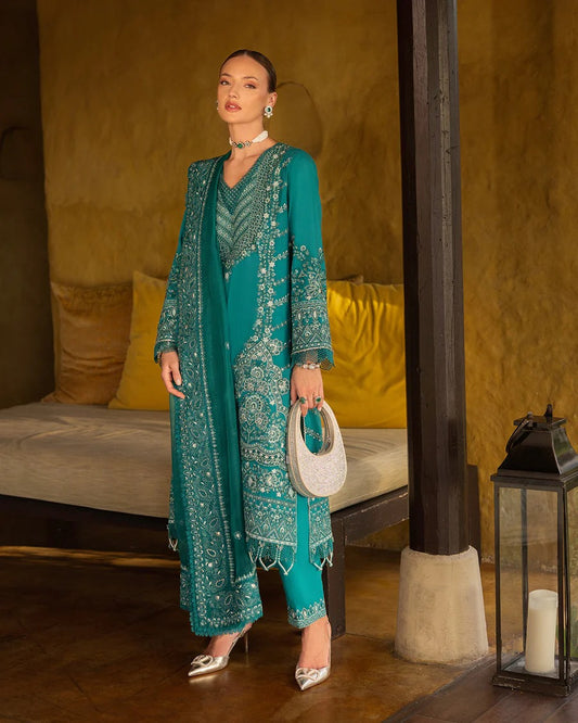Faiza Saqlain | 3 Piece Unstitched Embroidered Lawn | Calla