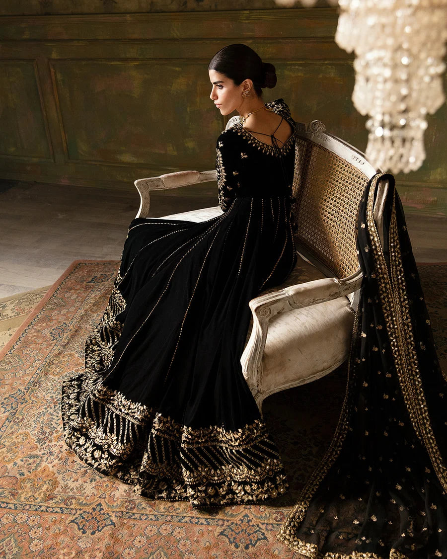 Faiza Saqlain | 3 Piece Unstitched Embroidered Tissue Silk | Venera