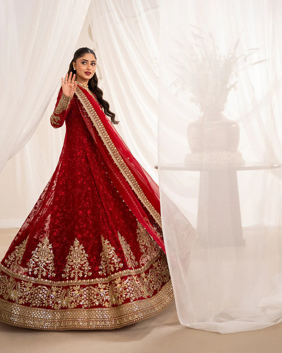 Faiza Saqlain | 3 Piece Unstitched Embroidered Chiffon | Gul