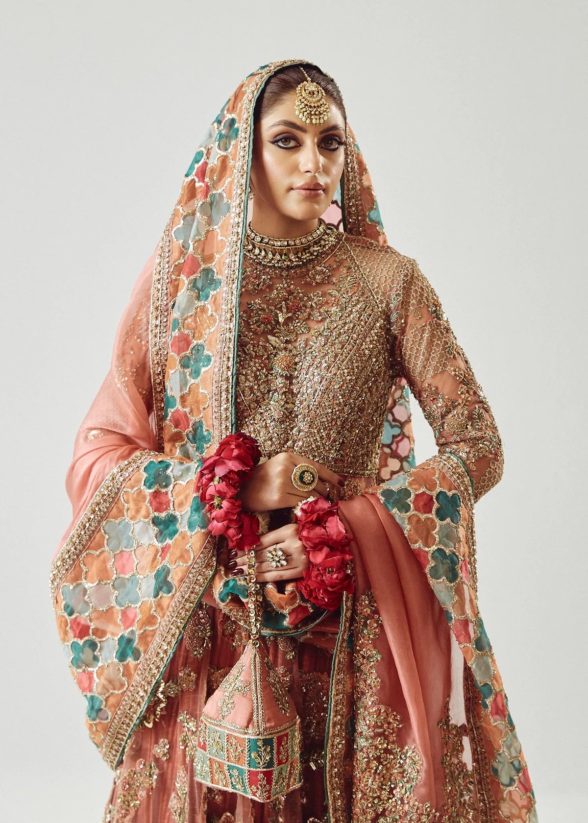 Hussain Rehar | 3 Piece Unstitched Embroidered Net Pishwas | Saaz