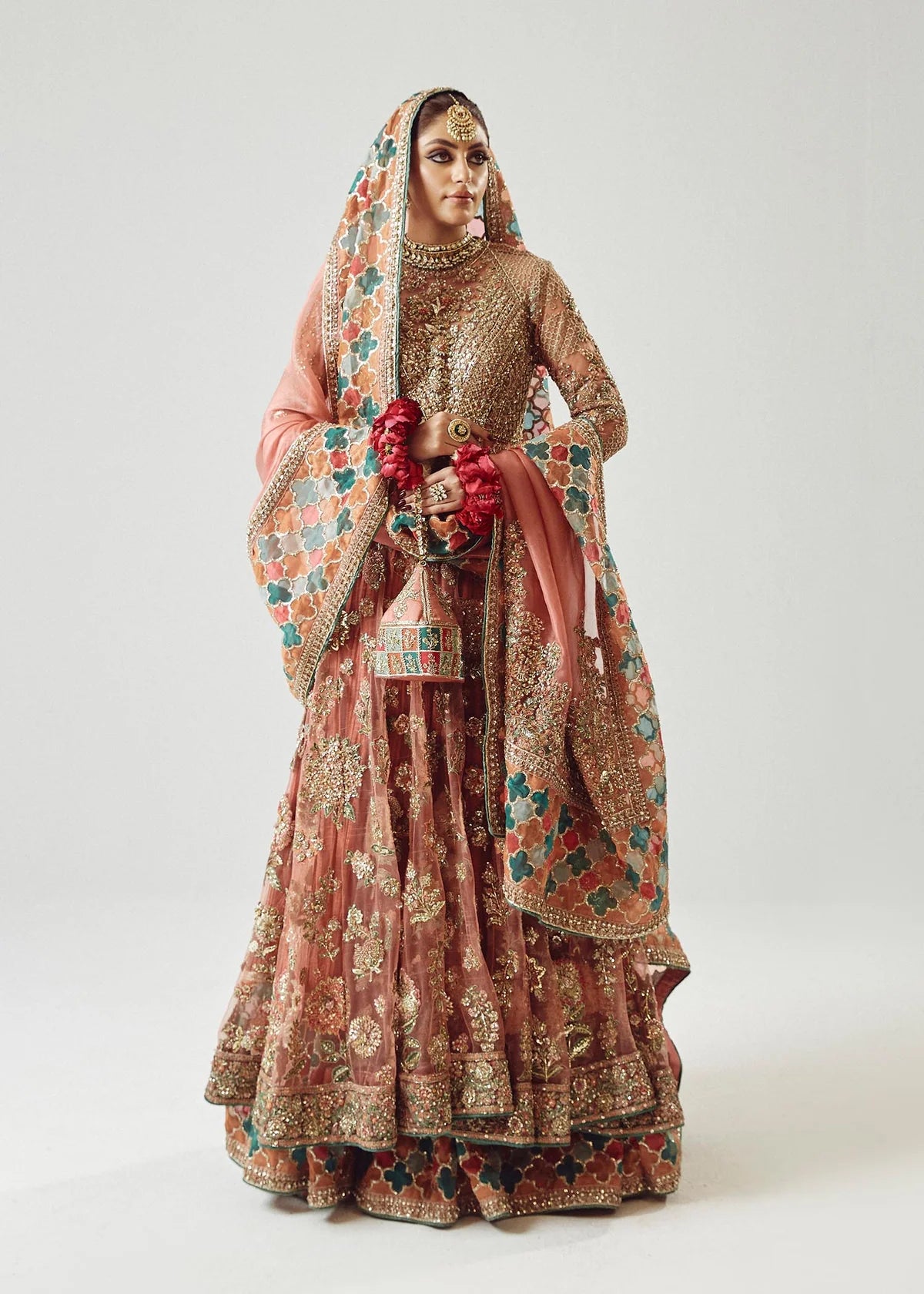 Hussain Rehar | 3 Piece Unstitched Embroidered Net Pishwas | Saaz