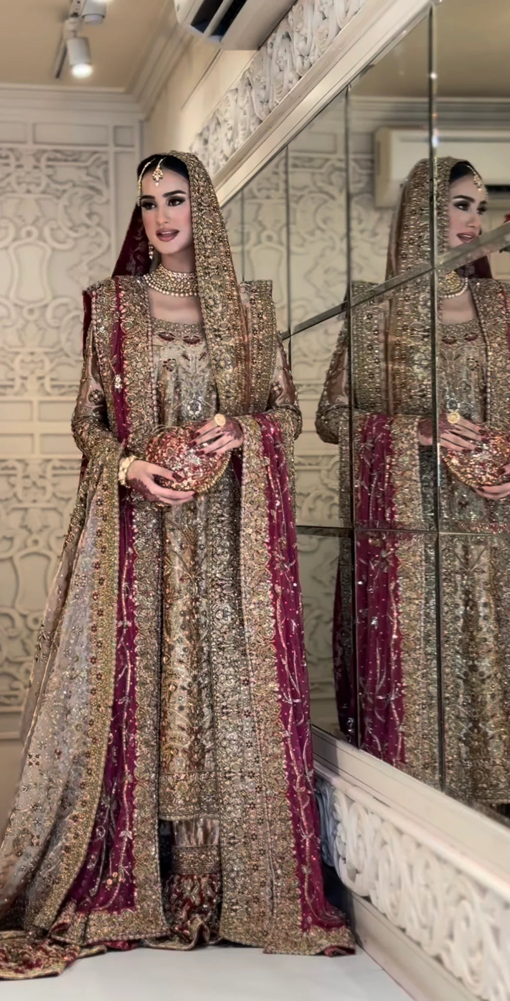Haris Shakeel | 3 Piece Unstitched Embroidered Bridal Dress | Areeba
