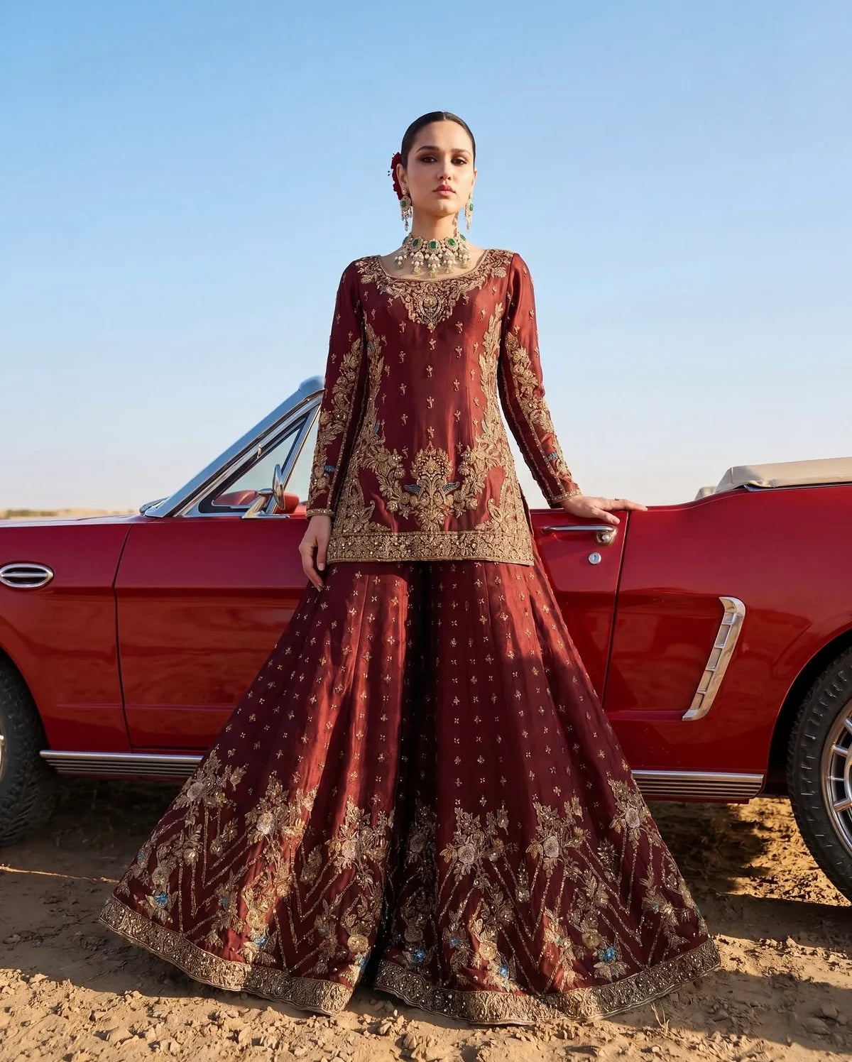 Ahmad Sultan | 3 Piece Unstitched Embroidered Tussle Silk | Aethel
