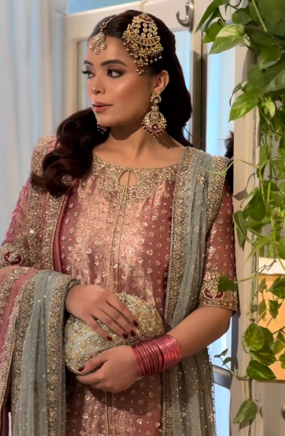 Haris Shakeel | 3 Piece Unstitched Embroidered Tissue Zari Fabric | Iqra