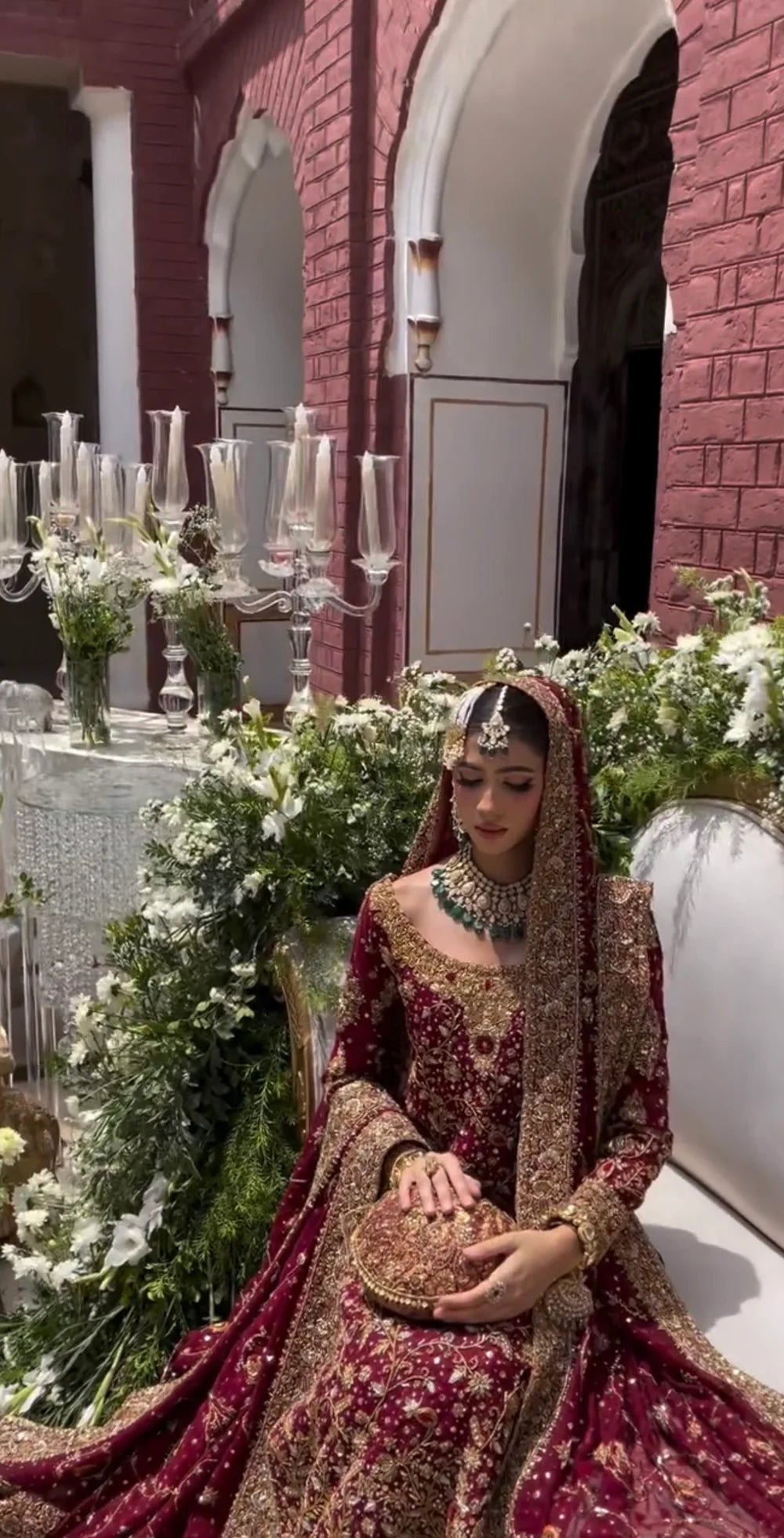 Haris Shakeel | 3 Piece Unstitched Embroidered Bridal Dress | Ishq Series Bridal ensemble
