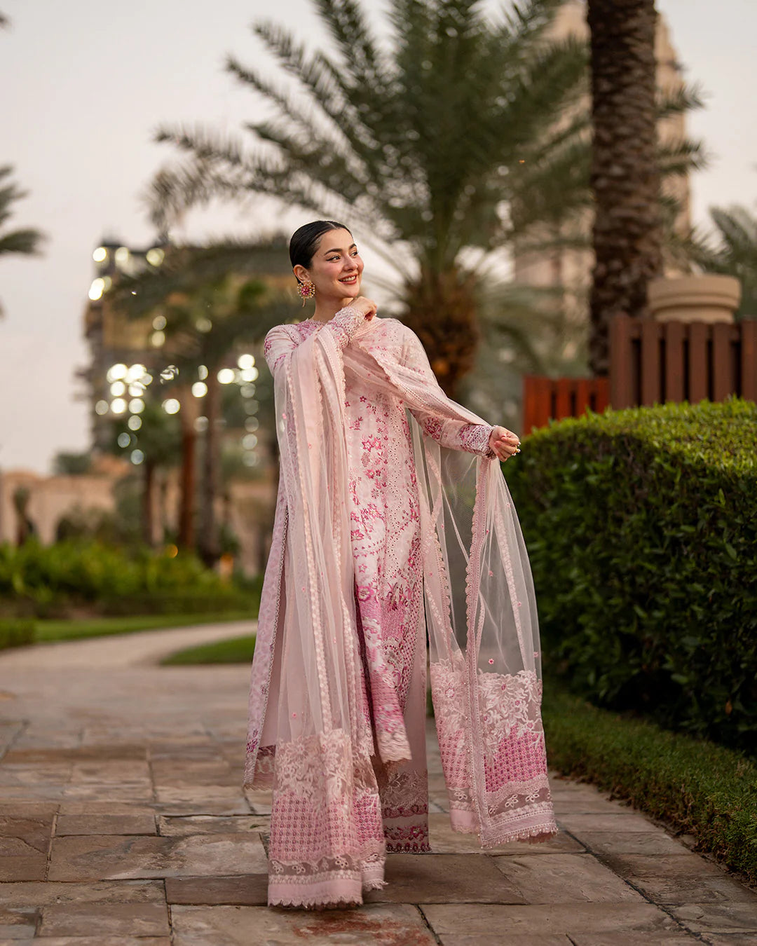 Faiza Saqlain | 3 Piece Unstitched Embroidered Lawn | Lamija