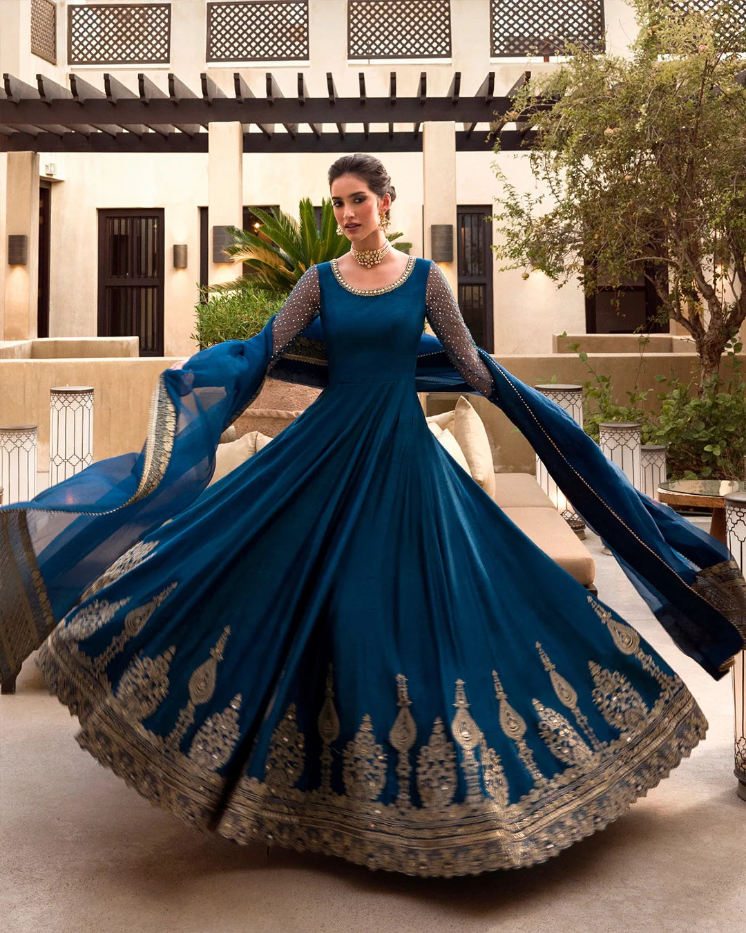 Faiza Saqlain | 3 Piece Unstitched Embroidered Raw Silk | Risma