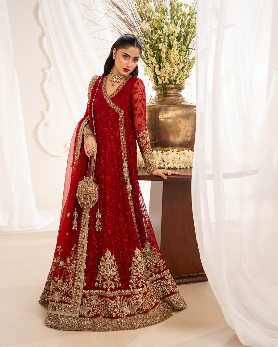 Faiza Saqlain | 3 Piece Unstitched Embroidered Chiffon | Gul