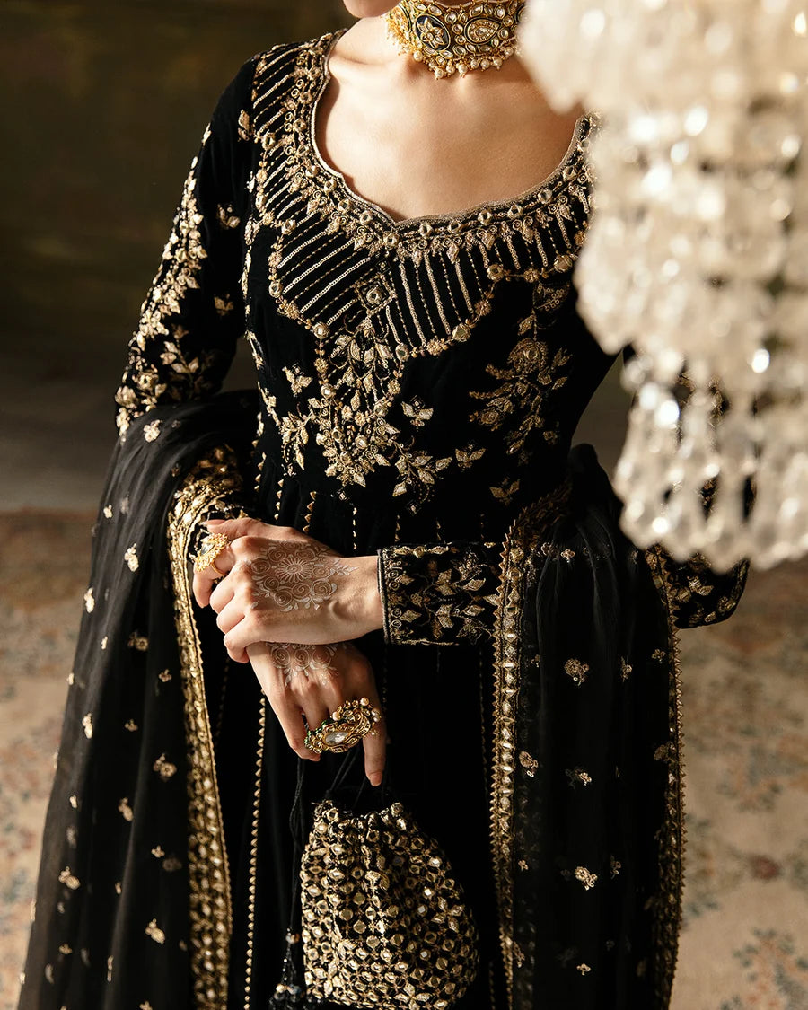 Faiza Saqlain | 3 Piece Unstitched Embroidered Tissue Silk | Venera