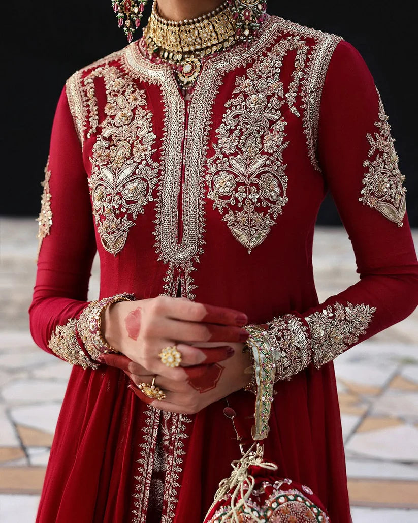 Hussain Rehar | 3 Piece Unstitched Embroidered Silk | Dilrubah