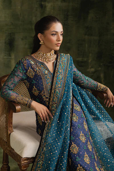 Sara Naqvi | 3 Piece Unstitched Embroidered Organza | Shahbano