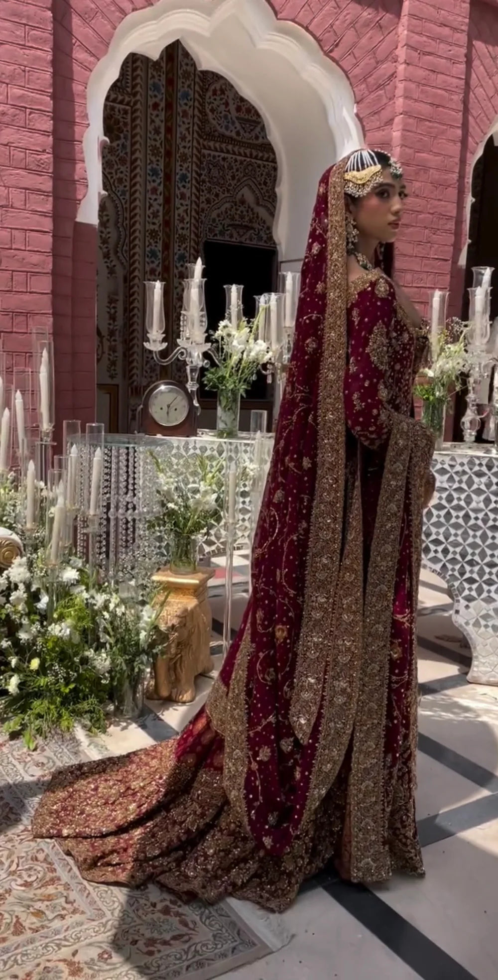 Haris Shakeel | 3 Piece Unstitched Embroidered Bridal Dress | Ishq Series Bridal ensemble