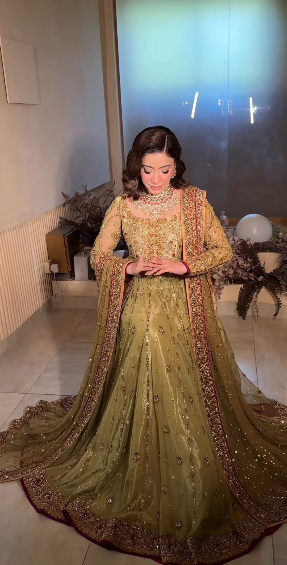 Haris Shakeel | 3 Piece Unstitched Embroidered Zari Net | Pistachio