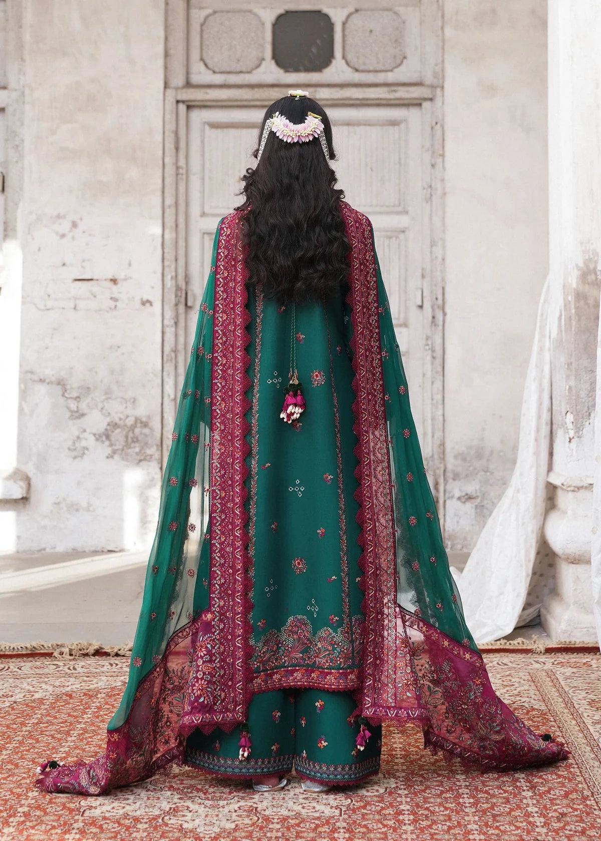 Hussain Rehar | 3 Piece Unstitched Embroidered Lawn | Zammuradi