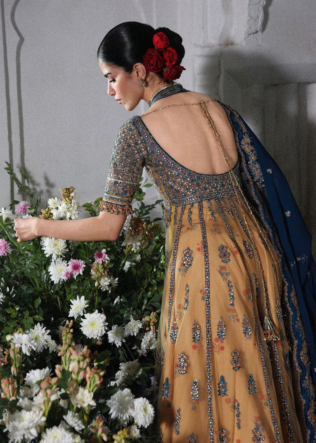 Hussain Rehar | 3 Piece Unstitched Embroidered Silk Suite | Man Jogi