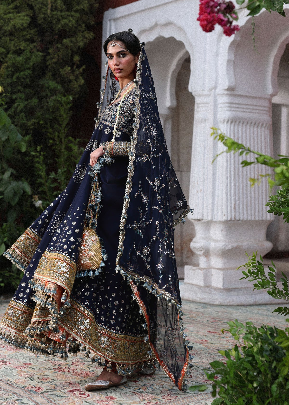 Hussain Rehar | 3 Piece Unstitched Embroidered Raw Silk | Nain Tara