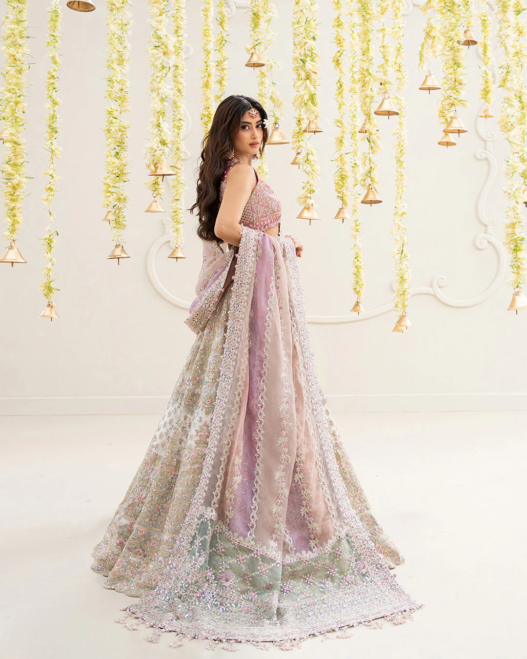 Faiza Saqlain | 3 Piece Unstitched Embroidered Organza | Suzan