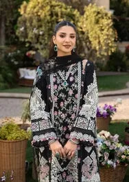 Elaf Premium | 3 Piece Unstitched Embroidered Lawn | ELM-04 MAHJABEEN