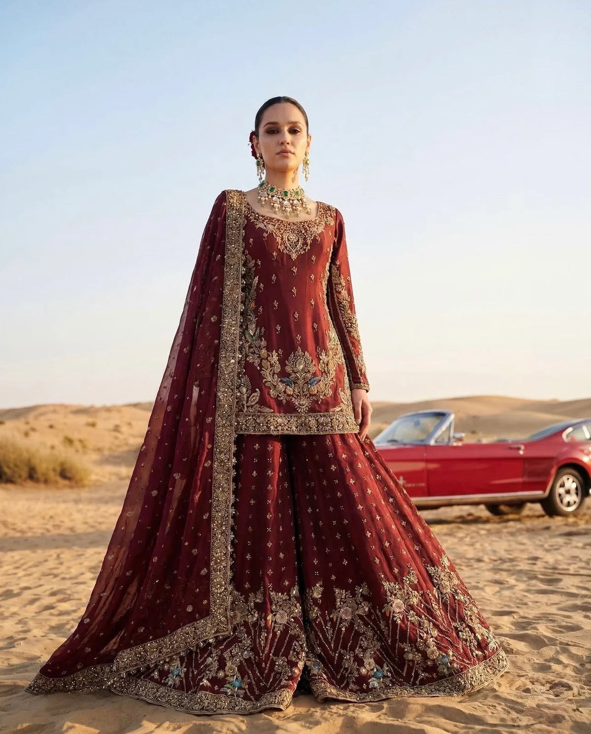 Ahmad Sultan | 3 Piece Unstitched Embroidered Tussle Silk | Aethel