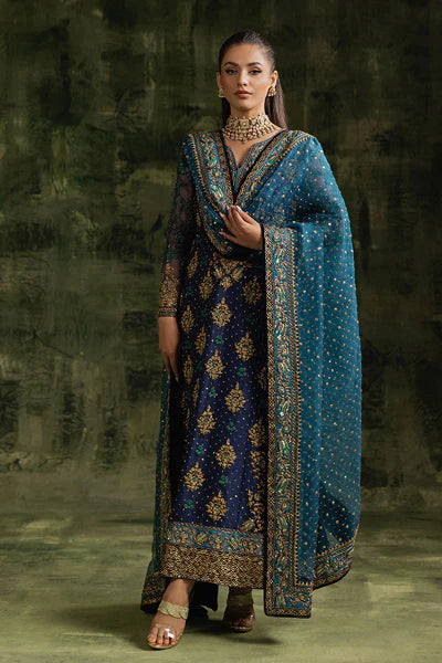 Sara Naqvi | 3 Piece Unstitched Embroidered Organza | Shahbano