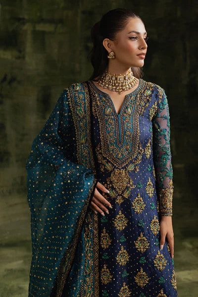 Sara Naqvi | 3 Piece Unstitched Embroidered Organza | Shahbano