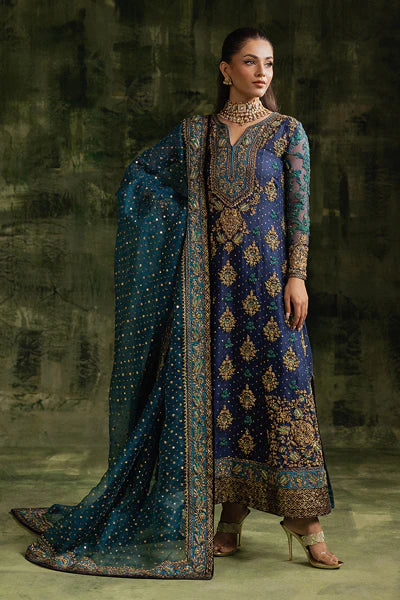 Sara Naqvi | 3 Piece Unstitched Embroidered Organza | Shahbano