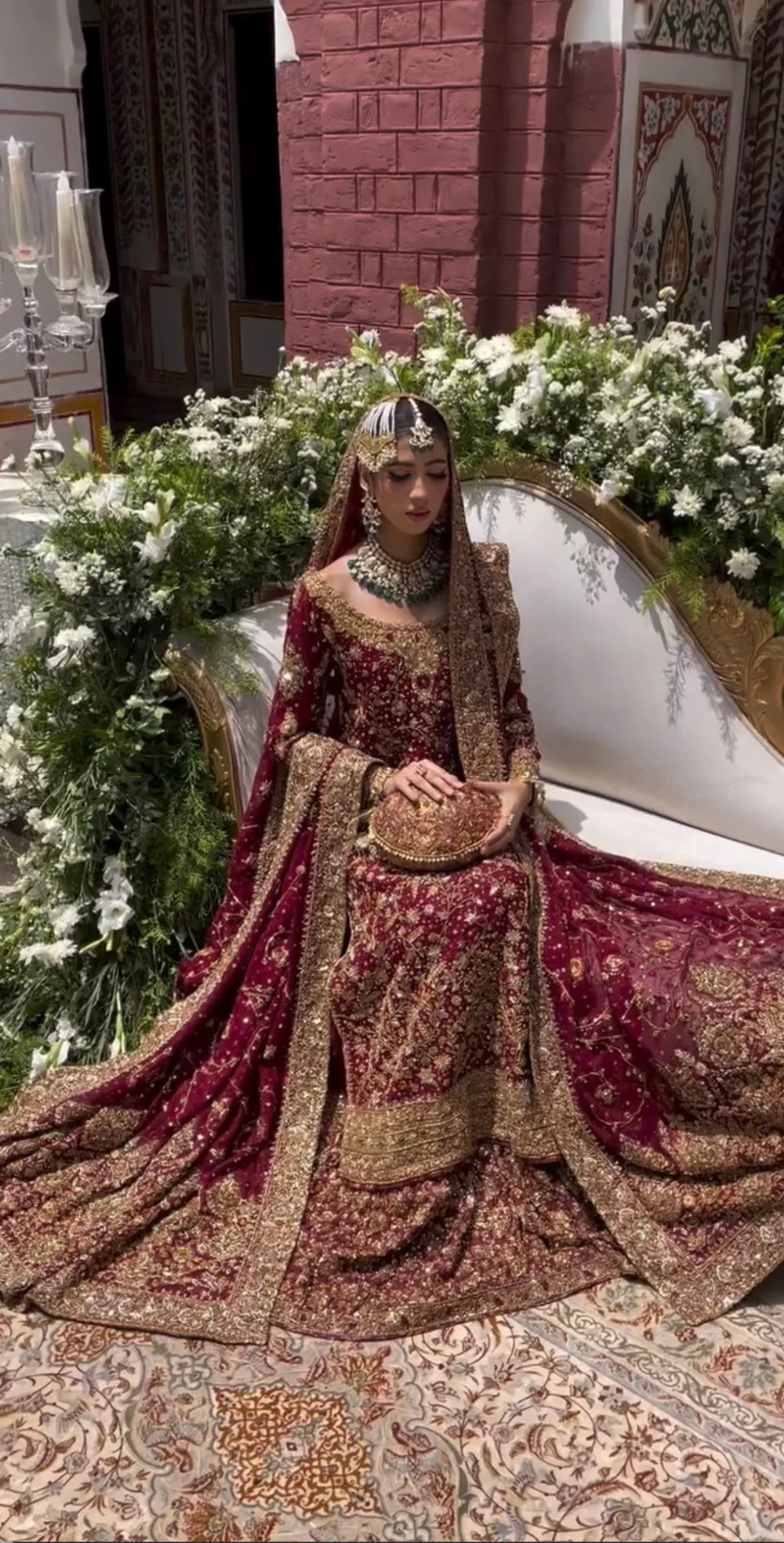 Haris Shakeel | 3 Piece Unstitched Embroidered Bridal Dress | Ishq Series Bridal ensemble