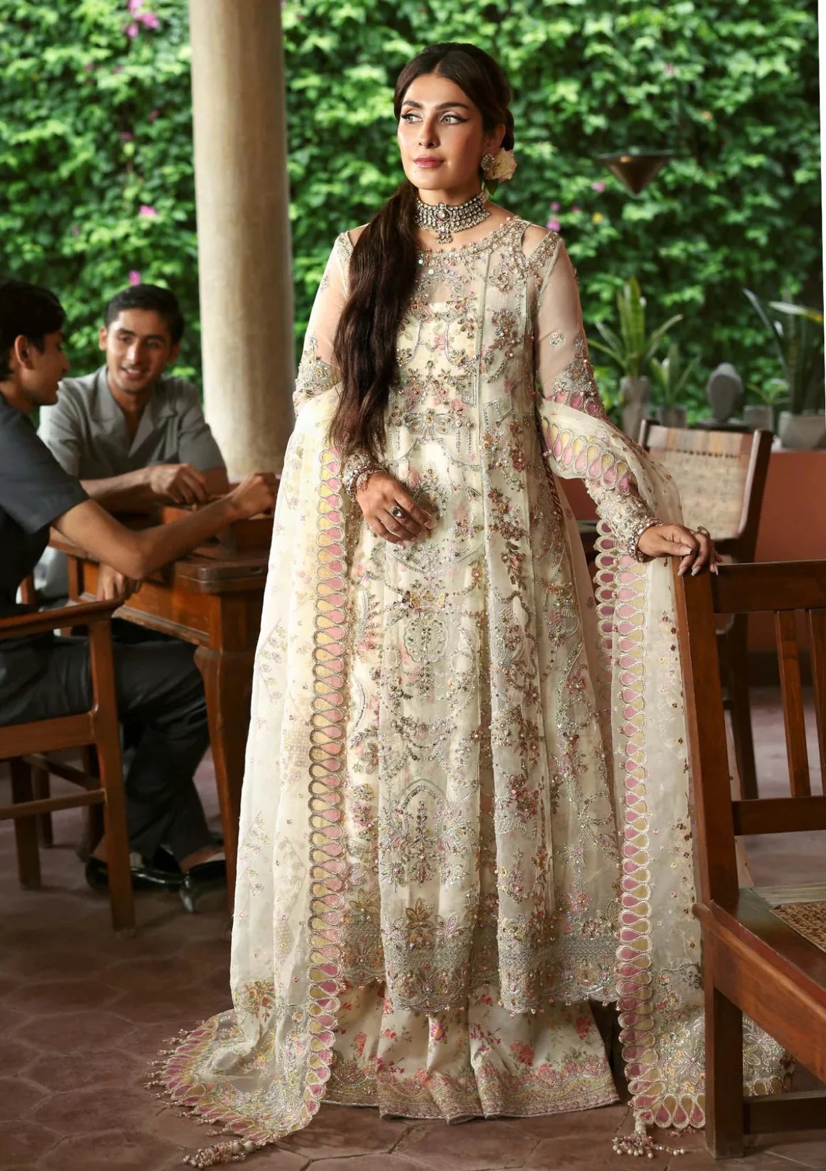 Kanwal Malik | 3 Piece Unstitched Embroidered Organza | Chanda