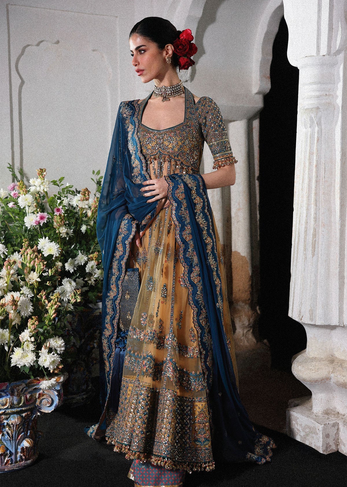 Hussain Rehar | 3 Piece Unstitched Embroidered Silk Suite | Man Jogi