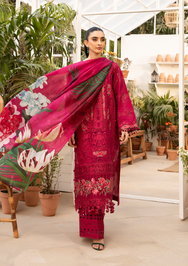 Elaf Premium | 3 Piece Unstitched Embroidered Lawn | ELM-10 GULNAR