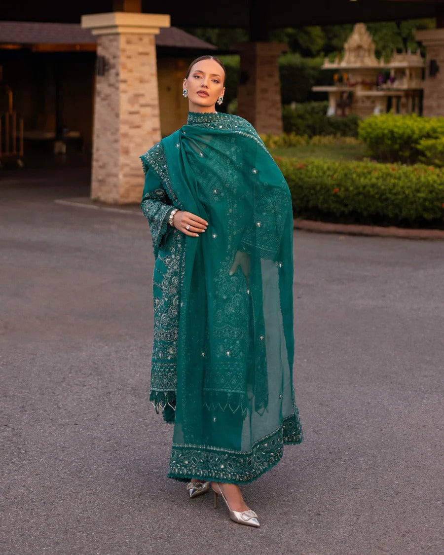 Faiza Saqlain | 3 Piece Unstitched Embroidered Lawn | Calla