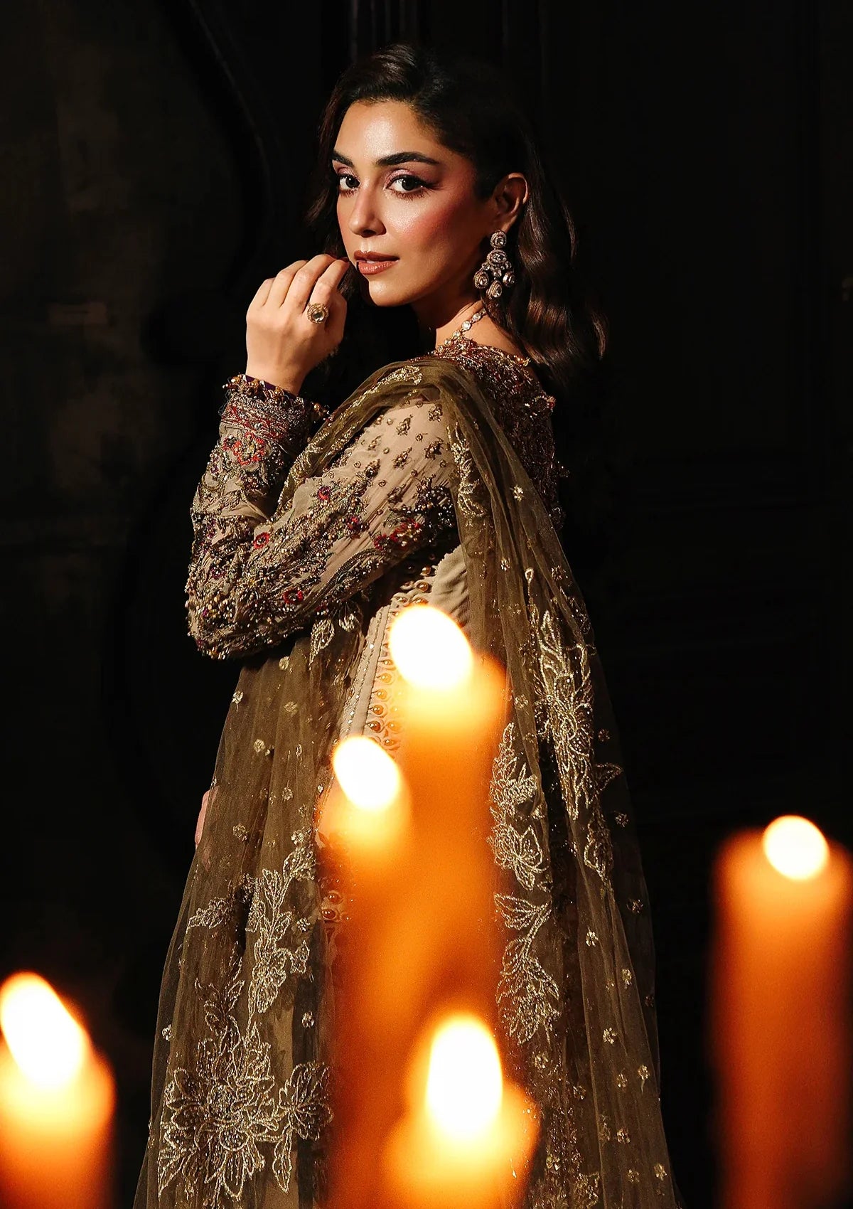Charizma | 3 Piece Unstitched Embroidered Chiffon | Dastan-e-Jashan DJW5-02