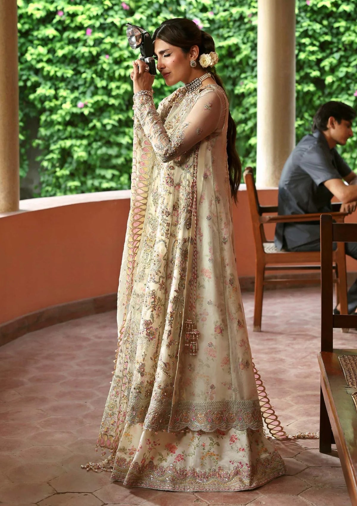 Kanwal Malik | 3 Piece Unstitched Embroidered Organza | Chanda