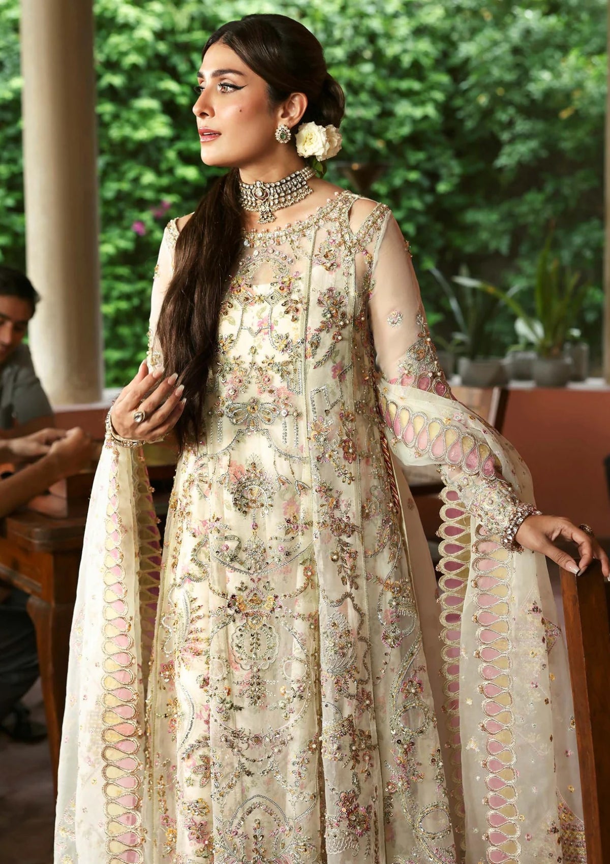 Kanwal Malik | 3 Piece Unstitched Embroidered Organza | Chanda