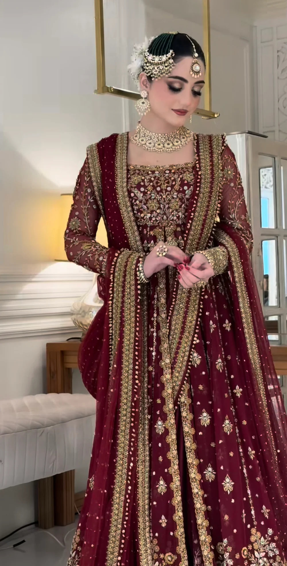 Haris Shakeel | 3 Piece Unstitched Embroidered Raw Silk | Shifa
