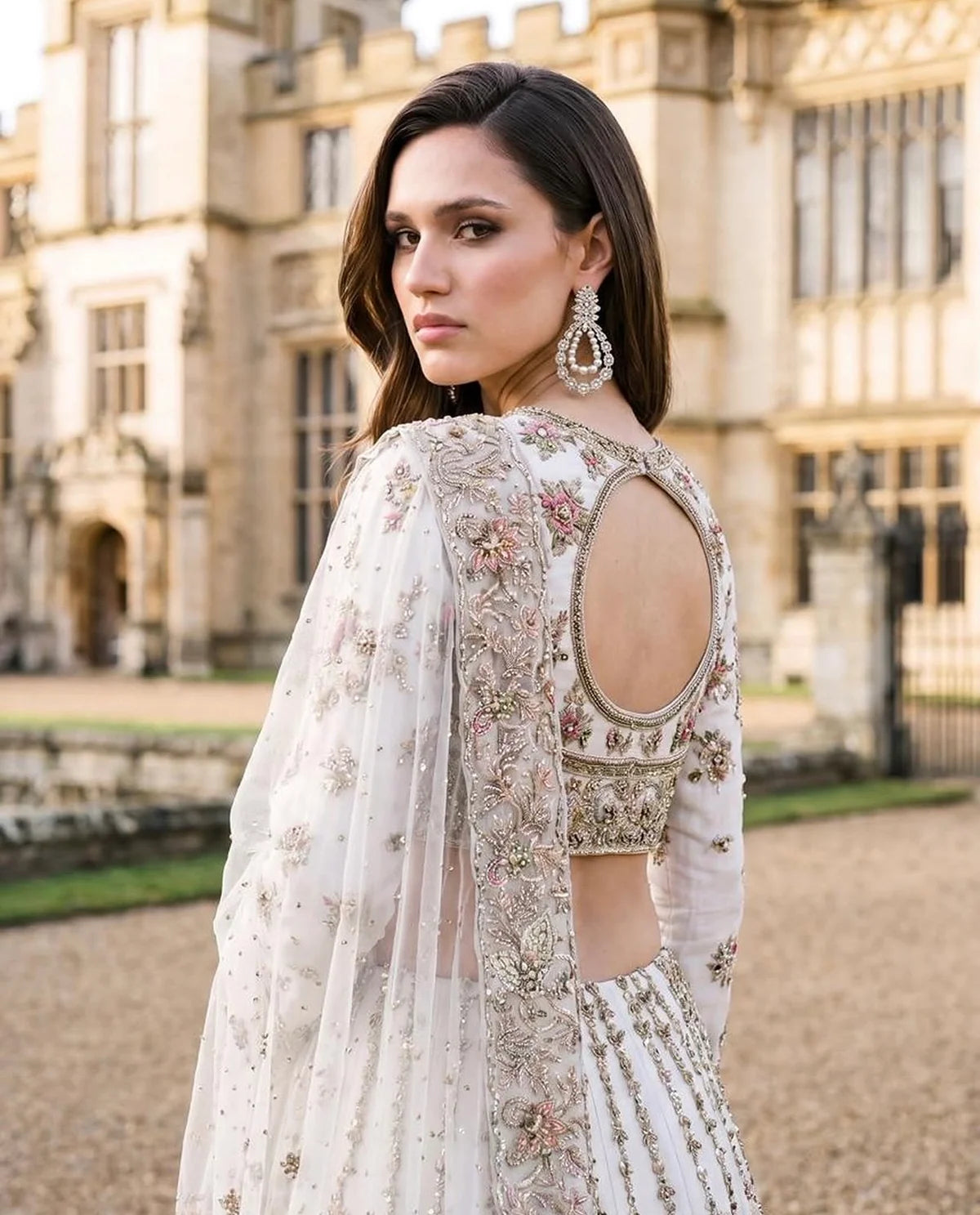 Ahmad Sultan | 3 Piece Unstitched Embroidered Bridal Dress | Tiara