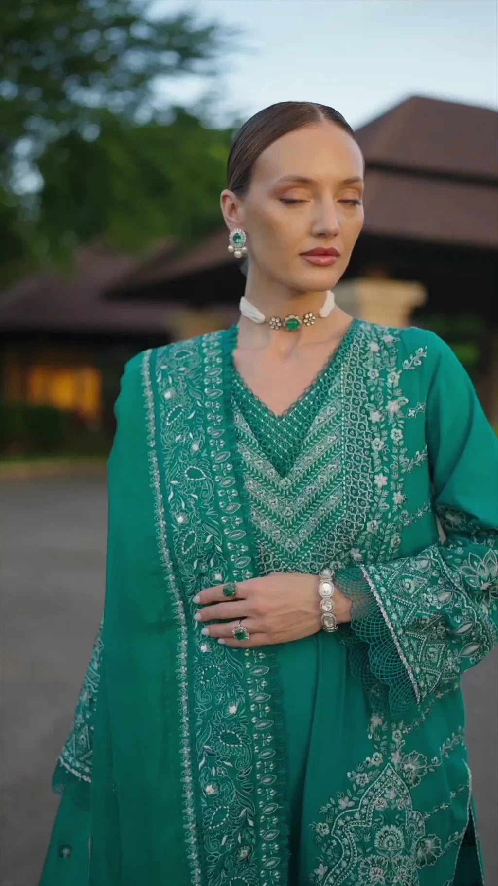 Faiza Saqlain | 3 Piece Unstitched Embroidered Lawn | Calla