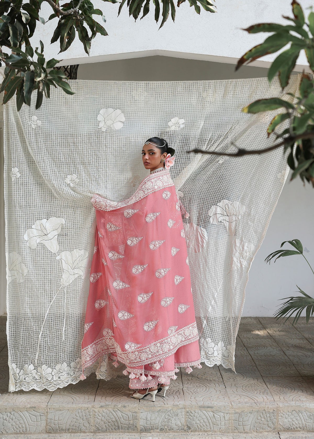 Hussain Rehar | 3 Piece Unstitched Embroidered Lawn | Sorti