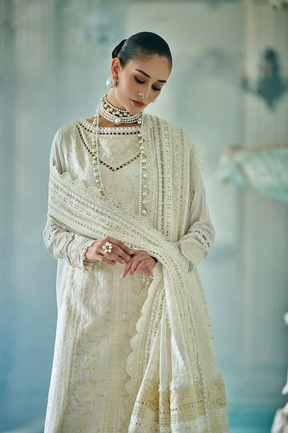 Sobia Nazir | 3 Piece Unstitched Embroidered Lawn | Design 9A